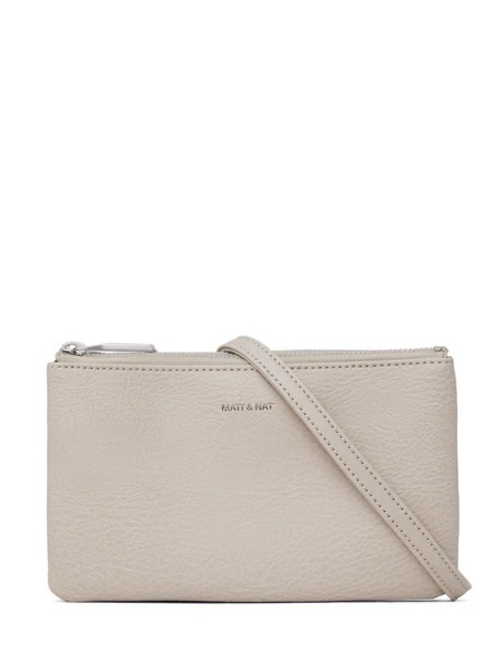 Matt & Nat White triplet vegan Leather Crossbody Bag